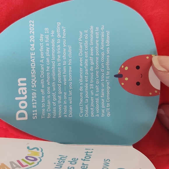 Dolan Golf Squishmallow. Size 13" - Picture 4 of 7